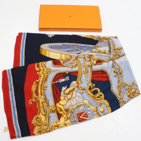 Hermes Grand Carrosse Pour Un Ambassadeur Scarf 140cm - Picture 1 of 14